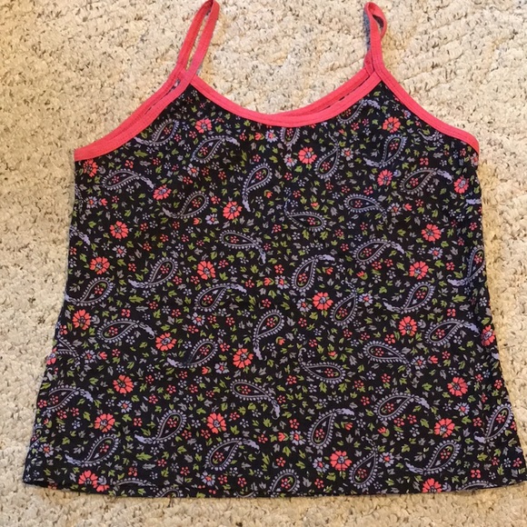 J. Crew halter top and black cami with flower and paisley design by Malaika. - Picture 3 of 5